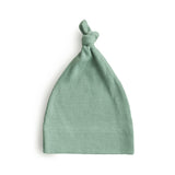Ribbed Knotted Baby Gown + Beanie Set