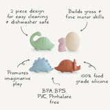 Dino Mold Free Bath Play Set