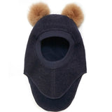Big Bear Balaclava W. Alpaca Wool Pompoms - Navy