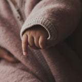 Pram Suit Wool w. Lining - Fawn