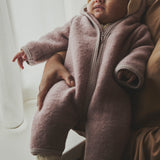 Pram Suit Wool w. Lining - Fawn