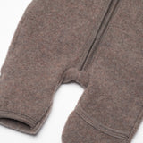 Pram Suit Wool Fleece - Brown Melange
