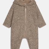 Pram Suit Wool w. Lining - Camel Melange