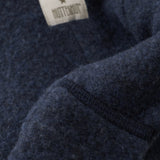 Pram Suit Wool Fleece w. Hood - Navy