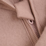 Pram Suit Wool Fleece w. Hood - Mahogany Rose