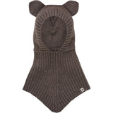 Bear Balaclava Ears Wool Knit - Morel
