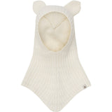 Bear Balaclava Ears Wool Knit - Off-white