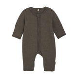 Pram Suit Wool Fleece - Brown Melange