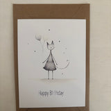 Happy Birthday Animal w. Balloon