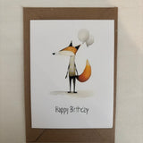 Happy Birthday Animal w. Balloon