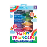 Happy Triangles  - Jumbo Crayons