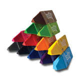 Happy Triangles  - Jumbo Crayons