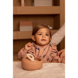 Sparia No Spill Bowl - Tuscany Rose/Apple Blossom