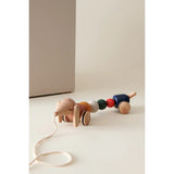 Barthes Pull Along Toy - Golden Caramel Multi Mix