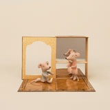 Ballet Mice In Dance Studio - Little Sister & Brother
