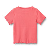 Rib Cotton T-Shirt Alicia