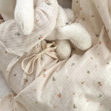 Organic Cotton Pointelle Wrap Onepiece - Sweet Magnolia Simple