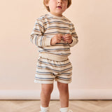 Organic Oversized Set - North Sea Stripe