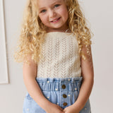 Aria Knitted Singlet - Parchment