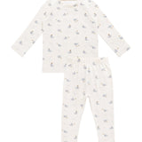 Organic Cotton Avis Long Sleeve Pyjama Set - Whales