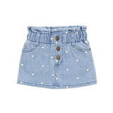 Briella Skirt - Petite Heart Denim