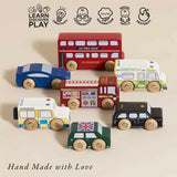 London Wooden Toy Car Set