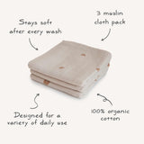 Organic Cotton Muslin Cloths