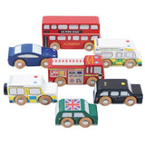 London Wooden Toy Car Set
