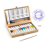 Artist's Paint Box w 12 Gouaches