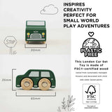 London Wooden Toy Car Set