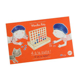 4 in a Row Wooden Game